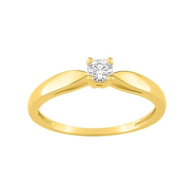 Anillo Solitario Oro Amarillo 9K con Diamante 0,15 ct - ARY90ZA683JB4