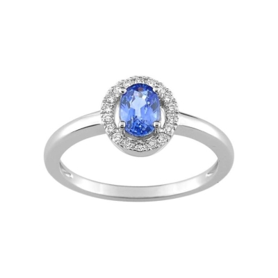 Anillo Oro 18k Zafiro y Diamante - ARY1816110S1