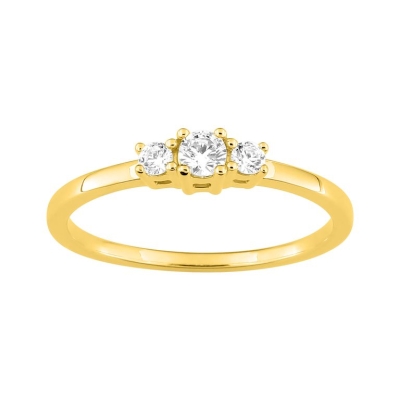 Anillo Oro Amarillo 18K con 3 Diamantes 0,19 ct. - ARY181765730