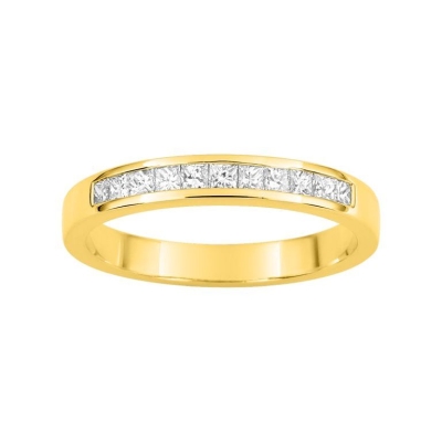 Media Alianza Oro Amarillo 18K con 11 Diamantes 0,30 ct - ARY1835033BO