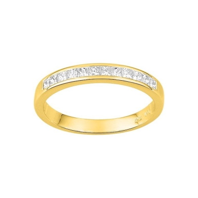 Media Alianza Oro Amarillo 18K con 13 Diamantes 0,50 ct - ARY1835034BO
