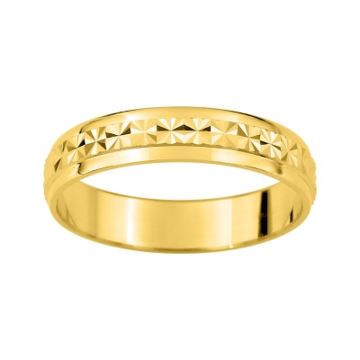 Alianza de Oro 9k Amarillo Diamantada, 4 mm - ARY9AR9108J40