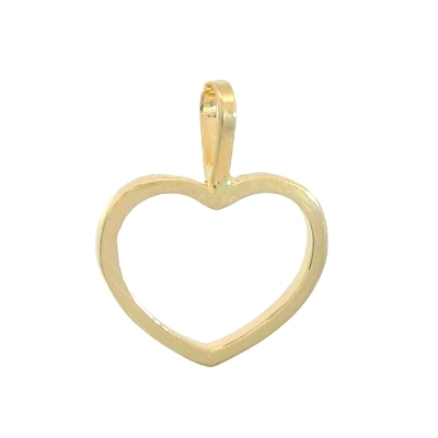 COLGANTE CORAZÓN 12MM ASA AL CENTRO - RG3955/2