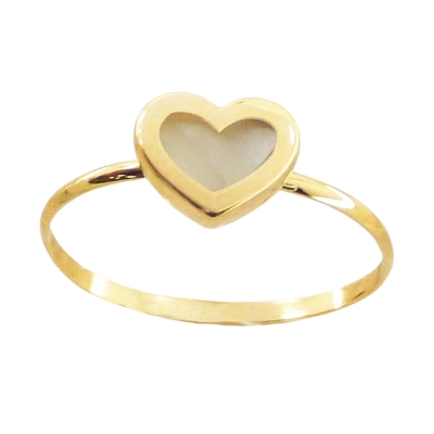 SORTIJA CORAZON NACAR 8MM. - RG4631/S