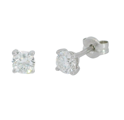 PENDIENTES GARRA FUNDICION 4MM.BRILLANTES H-SI 1.  0.20 CT TW - RGB4122/0.20B