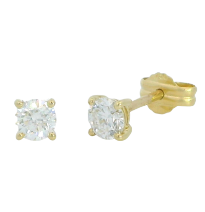 PENDIENTES GARRA FUNDICION  5MM.BRILLANTES H-SI 1. 0.50 CT TW. - RGB4122/0.50