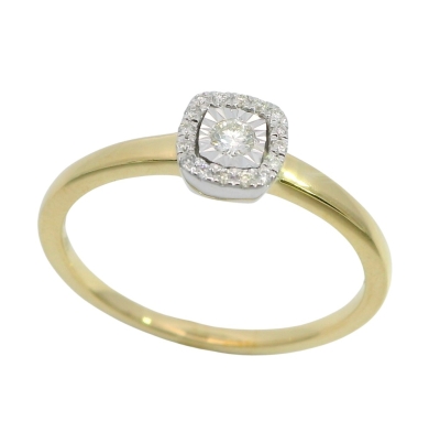 SORTIJA  BRILLANTES DI 1RD 0.052 CT  SI-H 18 SC 0.05.0.11 CT TW - RGB4192/0.11