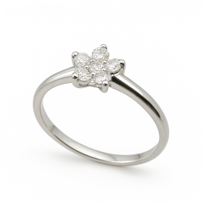 SORTIJA  BRILLANTES DI 1 EM 0.03 CT DI 5 SI-H 0.22 CT.0.25 TW - RGB4206B/0.25