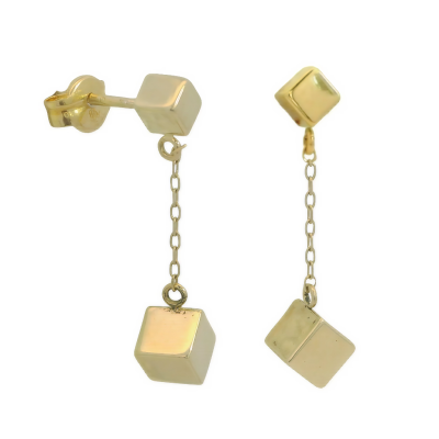 PENDIENTES CADENA CUBOS PRESION - RG00131P