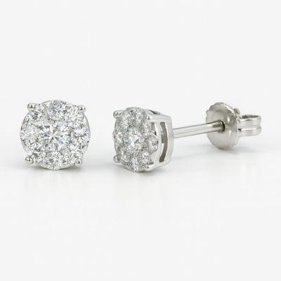 PENDIENTES BRILLANTES Di 2 RD 0.145 DI 18 RD SI H 0.185 CT.0.33 CT TW - RGB4208PB/0.33