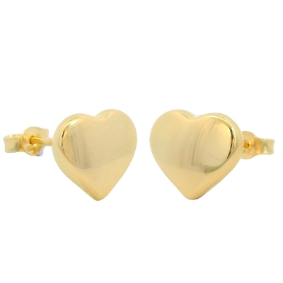 PENDIENTES CORAZON .9MM.PRESION. - RG112