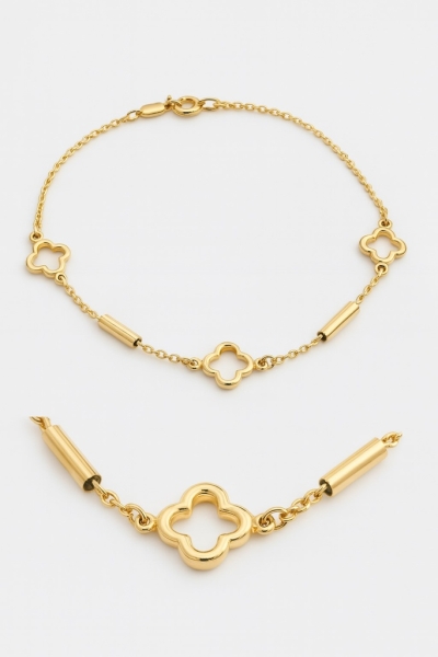 PULSERA FLOR Y TUBO.17CM. - RG00102PU