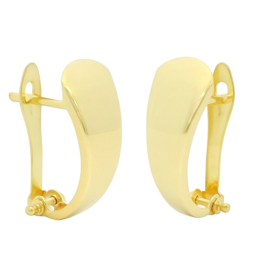 PENDIENTES LISOS CIERRE CATALAN.17x6MM - RG146