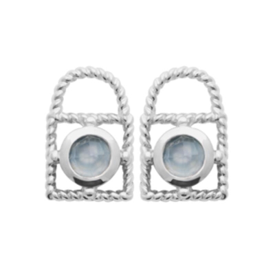 APPRET ARGENT 925 RHODIE CALCEDOINE