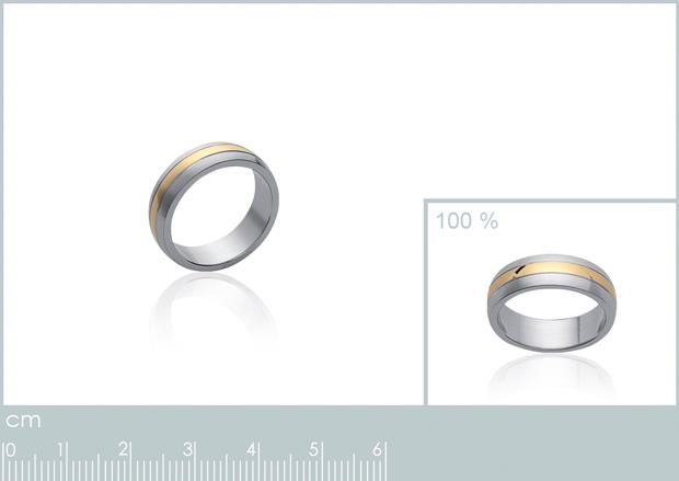 Anillo Acero 316. Pvd Bicolor - 7z06950050