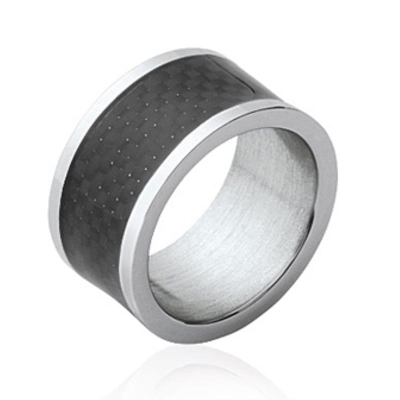 BAGUE ACIER CARBONE