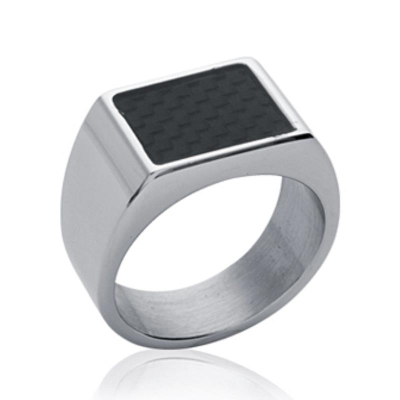 BAGUE ACIER CARBONE