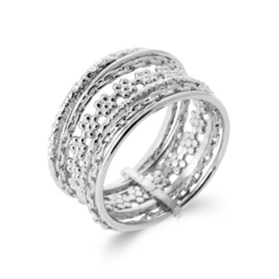BAGUE ARGENT 925 RHODIE