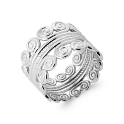 BAGUE ARGENT 925 RHODIE