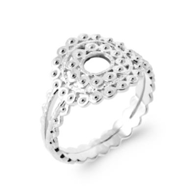 BAGUE ARGENT 925 RHODIE
