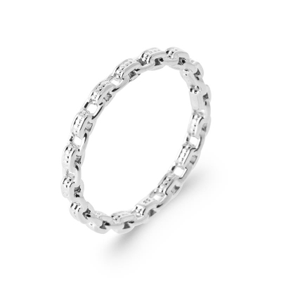 BAGUE ARGENT 925 RHODIE
