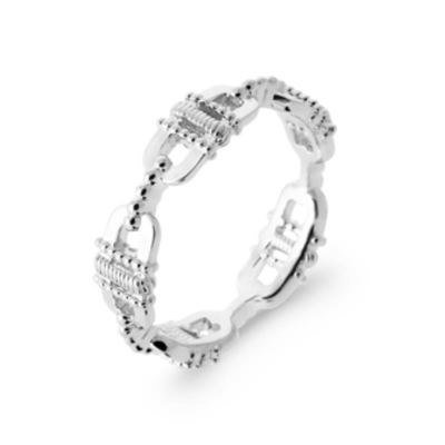 BAGUE ARGENT 925 RHODIE