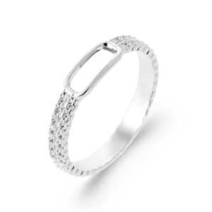 BAGUE ARGENT 925 RHODIE