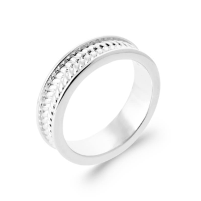 BAGUE ARGENT 925 RHODIE