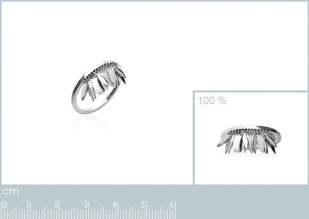 BAGUE ARGENT 925 RHODIE - 7z26020052