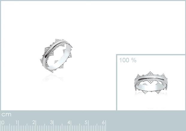 BAGUE ARGENT 925 RHODIE - 7z26480056