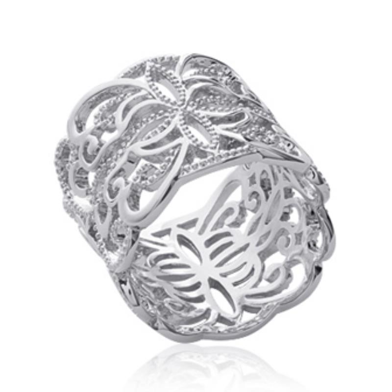 BAGUE ARGENT 925 RHODIE