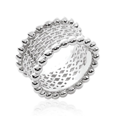 BAGUE ARGENT 925 RHODIE