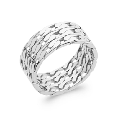 BAGUE ARGENT 925 RHODIE