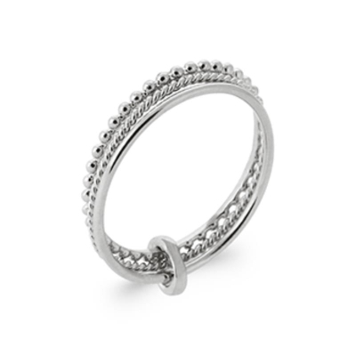 BAGUE ARGENT 925 RHODIE