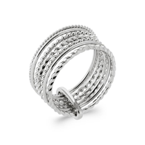 BAGUE ARGENT 925 RHODIE