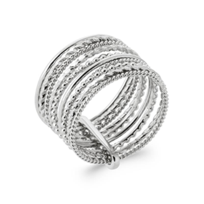 BAGUE ARGENT 925 RHODIE