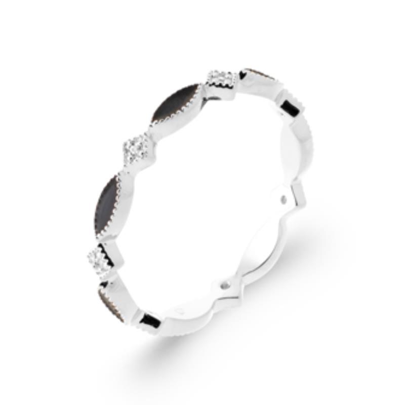 BAGUE ARGENT 925 RHODIE LAQUE OZ