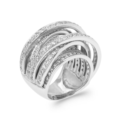 BAGUE ARGENT 925 RHODIE OZ