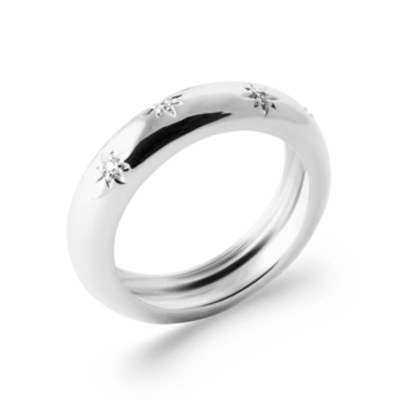 BAGUE ARGENT 925 RHODIE OZ