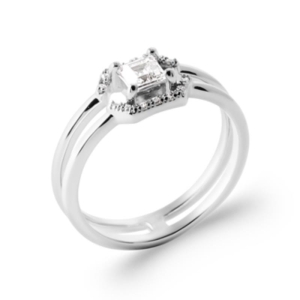 BAGUE ARGENT 925 RHODIE OZ