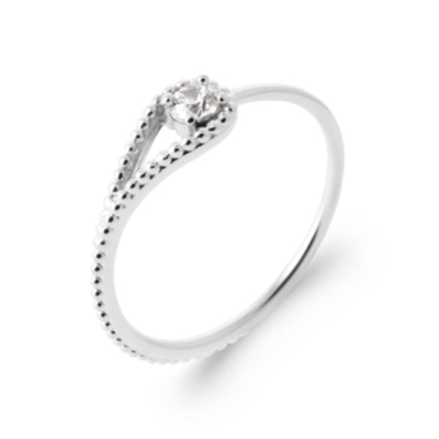 BAGUE ARGENT 925 RHODIE OZ