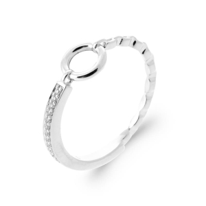 BAGUE ARGENT 925 RHODIE OZ