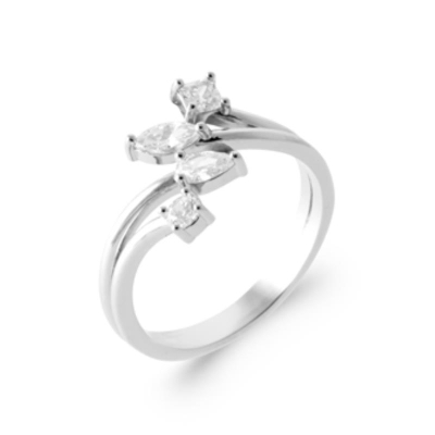 BAGUE ARGENT 925 RHODIE OZ