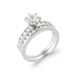 BAGUE ARGENT 925 RHODIE OZ