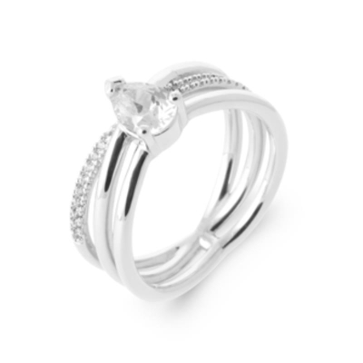 BAGUE ARGENT 925 RHODIE OZ