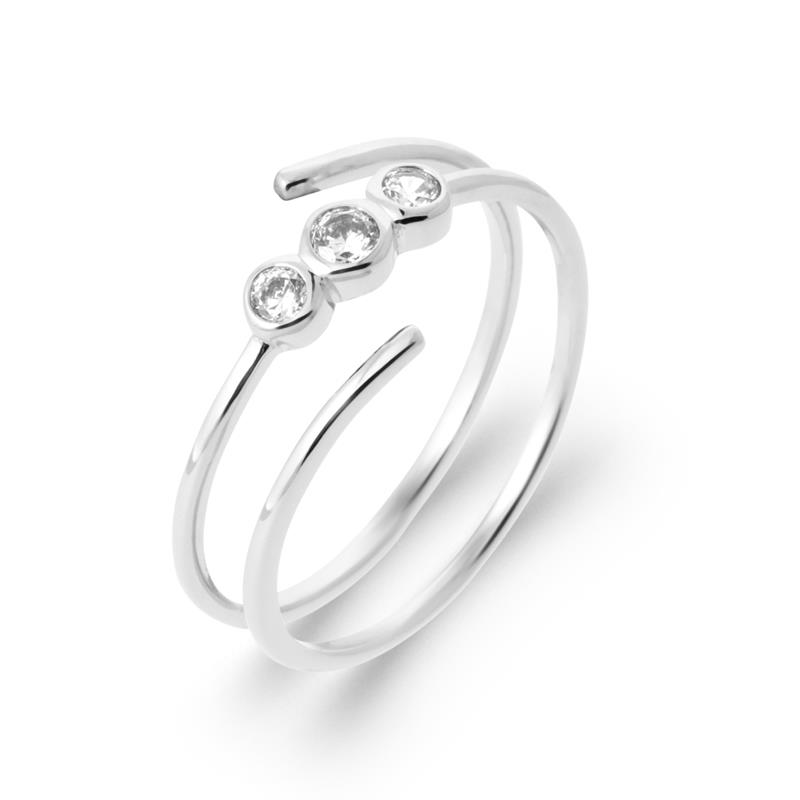 BAGUE ARGENT 925 RHODIE OZ
