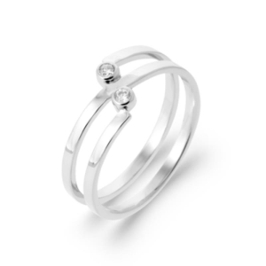 BAGUE ARGENT 925 RHODIE OZ