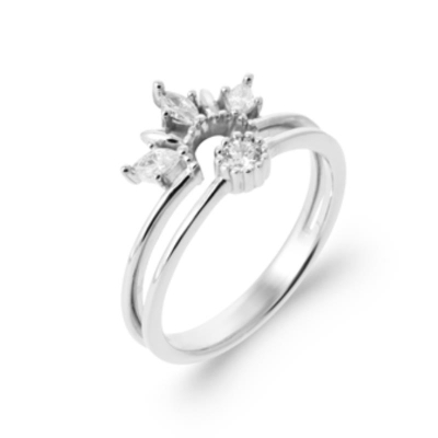 BAGUE ARGENT 925 RHODIE OZ