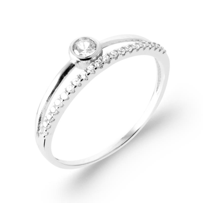 BAGUE ARGENT 925 RHODIE OZ