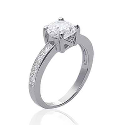 BAGUE ARGENT 925 RHODIE OZ
